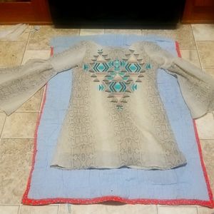 Judith March bell sleeve dress